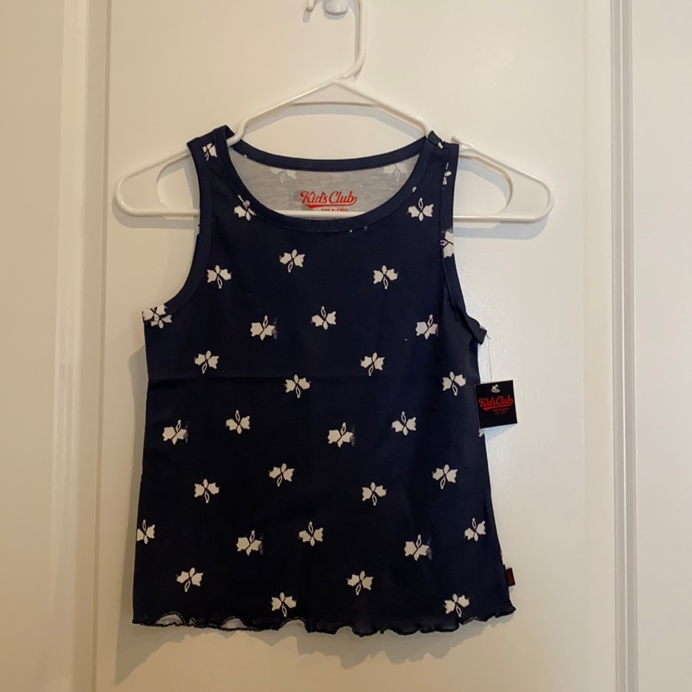 NWT Girls Maple Leaf Sleeveless Shirt